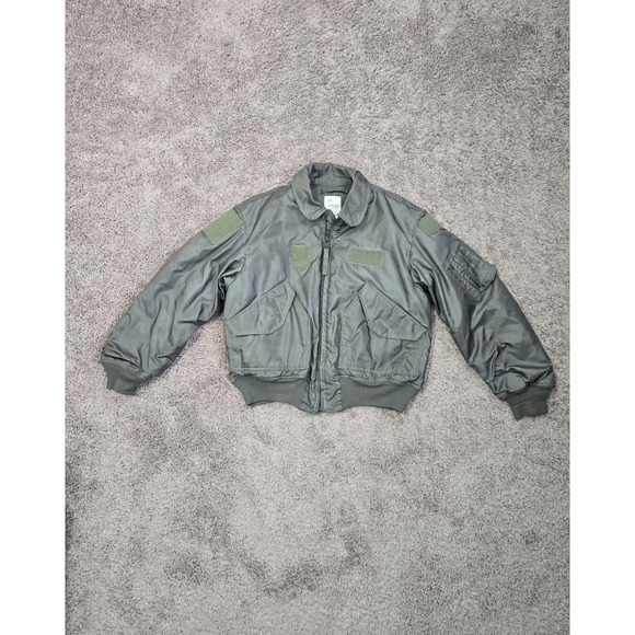 CWU-45/P Cold Weather Flight Jacket Size Large Military Bomber‎ Green Flyer's